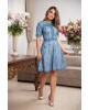 Vestido em Renda Azul Bella Herança