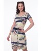 Vestido Estampado Bege Hapuk 