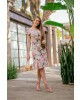 Vestido Estampado com Botões Maria Amore