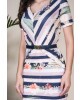 Vestido Estampado com Cinto Via Tolentino