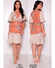 Vestido Estampado com Sobreposição Fasciniu's