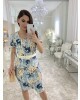 Vestido Estampado com Vies Maria Amore 