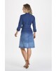 Vestido Evasê com Faixa Via Tolentino 