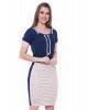 Vestido Girls com Listras Azul Hapuk