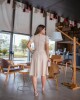 Vestido Godê Bege Boutique K