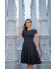 Vestido Godê com Detalhes em Tule Maria Amore