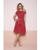 Vestido Godê Princess Vermelho Fasciniu's 