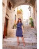 Vestido Gola Polo Azul-Marinho Boutique K