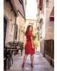 Vestido Gola Polo Vermelho Boutique K 