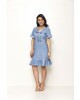 Vestido Jeans Laço Laura Rosa