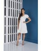 Vestido Laise com Amarração Branco Tata Martello