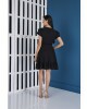 Vestido Laise com Amarração Preto Tata Martello