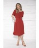 Vestido Lary com Botões Terracota Fasciniu's
