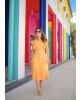Vestido Linho com Botões Joyaly