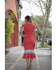 Vestido Linho Tricolor kauly
