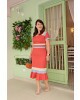 Vestido Linho Tricolor Plus kauly 
