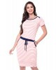 Vestido Listras Detalhe Azul Hapuk