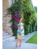 Vestido Listras Verde Boutique K