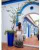 Vestido Longo Barra Floral Boutique K
