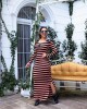 Vestido Longo Canelado Rosa Boutique K