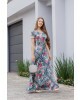 Vestido Longo com Botões Maria Amore