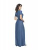 Vestido Longo com Botões Nítido