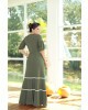 Vestido Longo com Faixa Luciana Pais