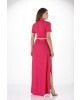 Vestido Longo com Fenda Via Tolentino 