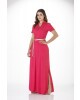 Vestido Longo com Fenda Via Tolentino 
