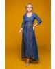 Vestido Longo com Zíper Via Tolentino