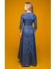 Vestido Longo com Zíper Via Tolentino