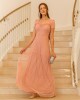 Vestido Longo em Tule Maria Amore