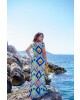 Vestido Longo Envelope Azul Boutique K