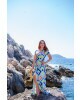 Vestido Longo Envelope Azul Boutique K