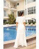 Vestido Longo Off White Luciana Pais