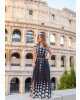 Vestido Longo Poá Joyaly 