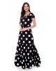 Vestido Longo Poá Preto Hapuk