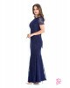 Vestido Longo Renda Azul-Marinho Sol da Terra