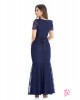 Vestido Longo Renda Azul-Marinho Sol da Terra