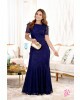 Vestido Longo Renda Azul-Marinho Sol da Terra