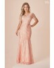 Vestido Longo Tule Rendado D'azul 