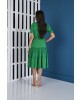 Vestido Midi com Faixa Verde Tatá Martello