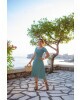 Vestido Midi Estampado Verde Boutique K 