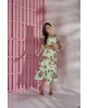 Vestido Midi Floral Verde Tata Martello
