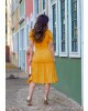 Vestido Midi Manga Bufante Joyaly