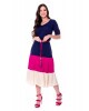 Vestido Midi Tricolor Pink Hapuk 