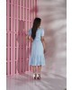 Vestido Midi Viscose Azul Tata Martello