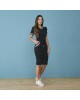 Vestido Moletinho Preto Tatá Martello