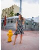 Vestido P&B com Botões Joyaly