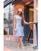Vestido Peplum com Tule Maria Amore